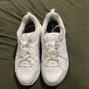 Used all white new balance